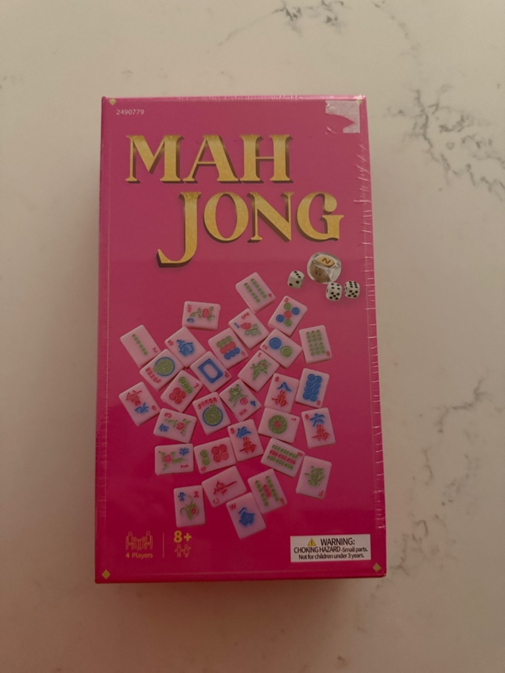 Mah Jong Game Set - Bright Pink Box